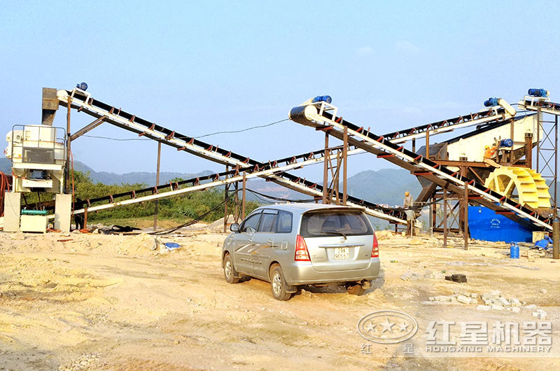 山東煙臺日產2000噸的機制砂生產線